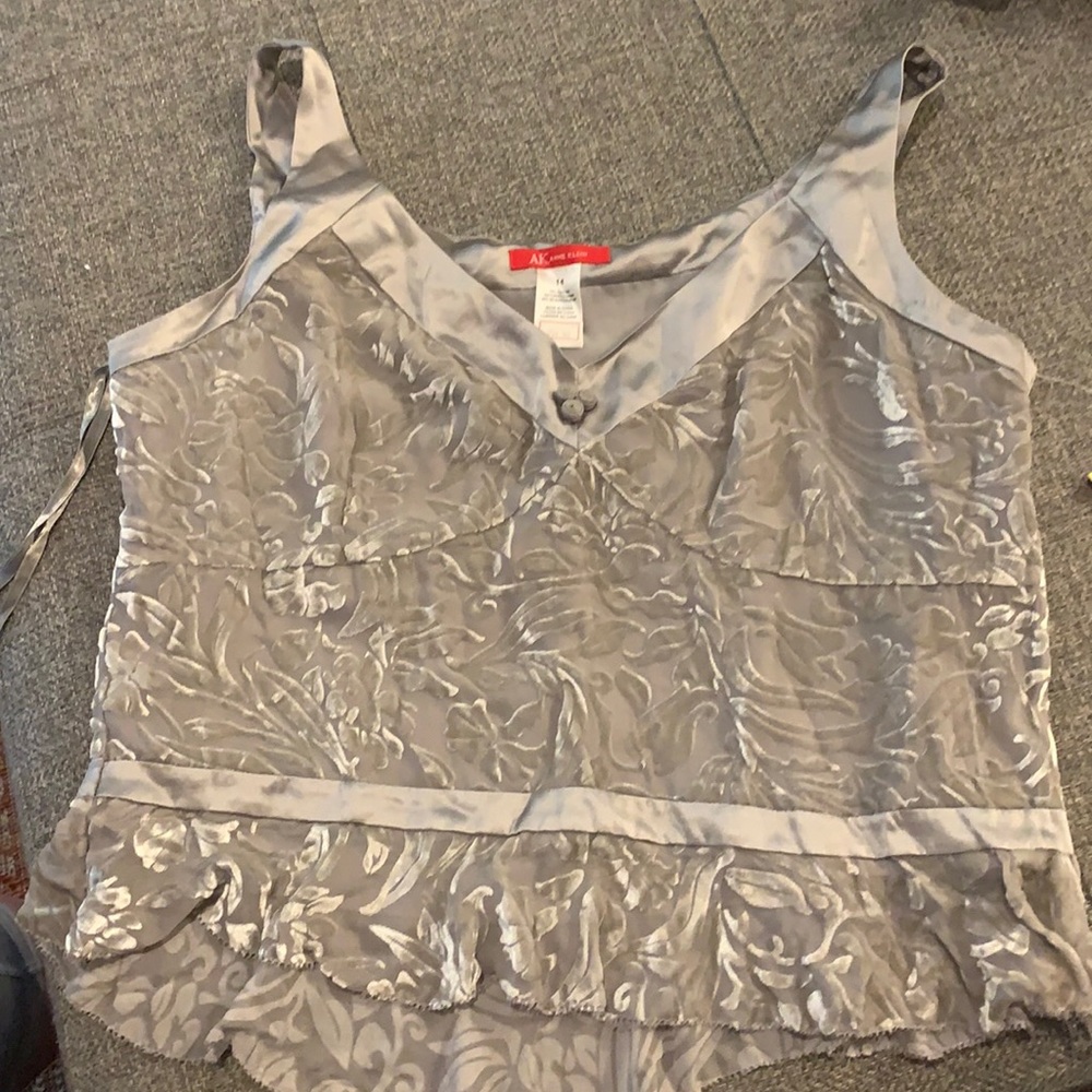 Velvet silver tank top brand new with tags